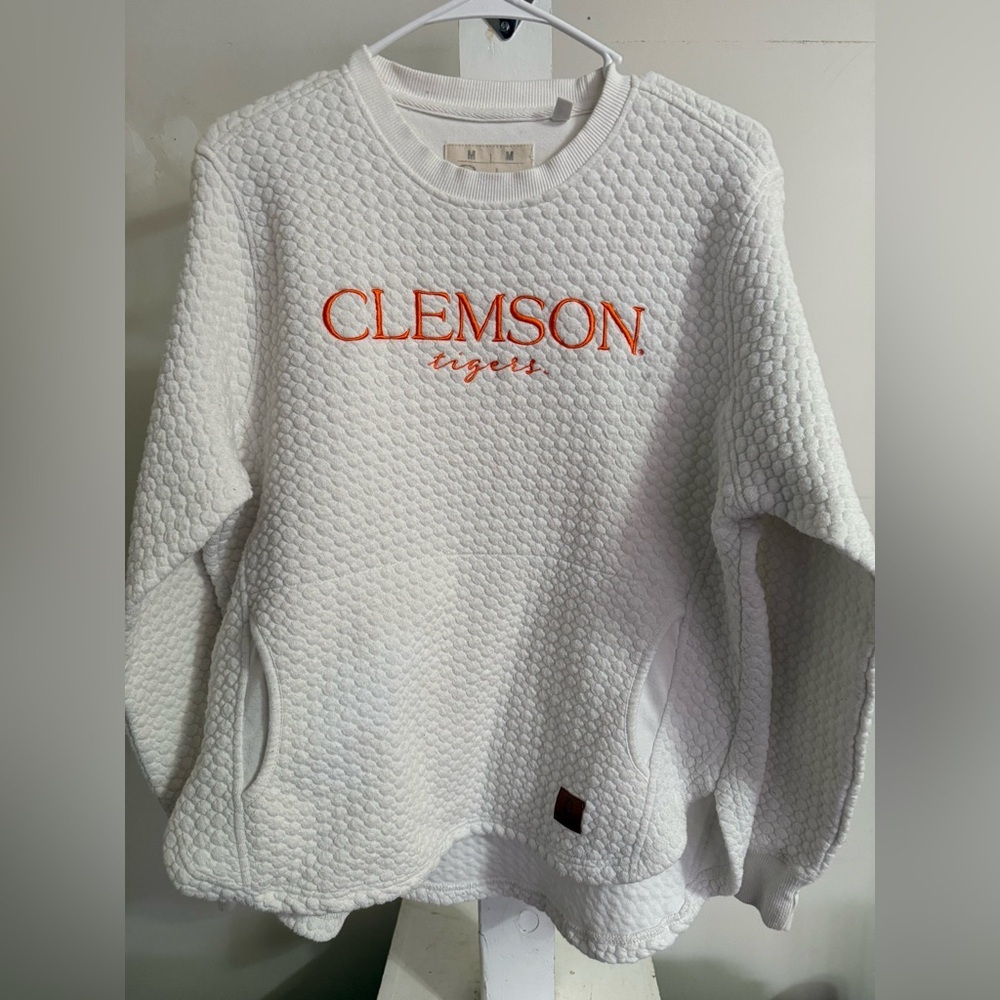 Press Box Clemson Quilted Sweatshirt